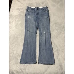Democracy Jeans Womens 10P Blue Itty Bitty Bootcut Stretch High Rise 30x28